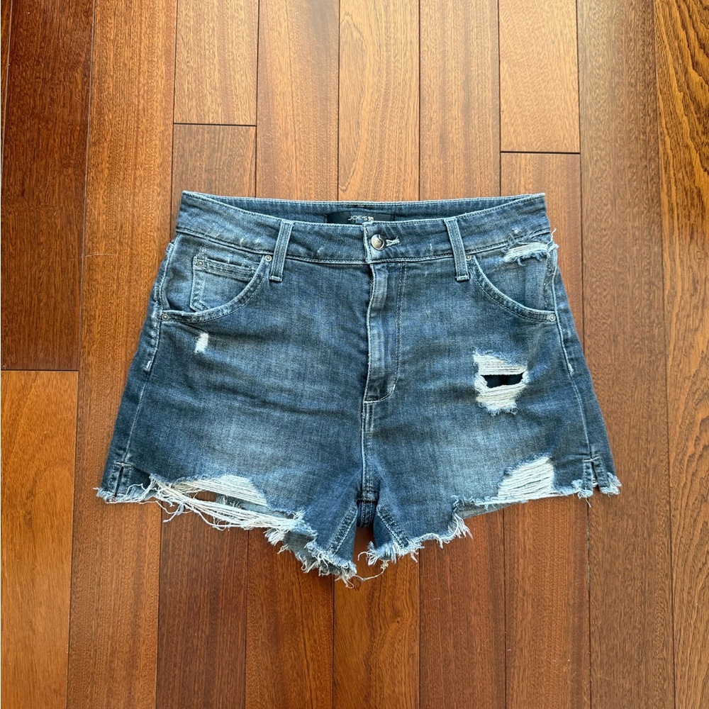 Joe's Jeans High Rise Distressed Grey Shorts - Size 28